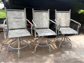 Coleman Swivel Outdoor Bar Height Patio Chairs (Set of 3) – $120 OBO