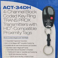 10 Four Channel Keychain Transmitters