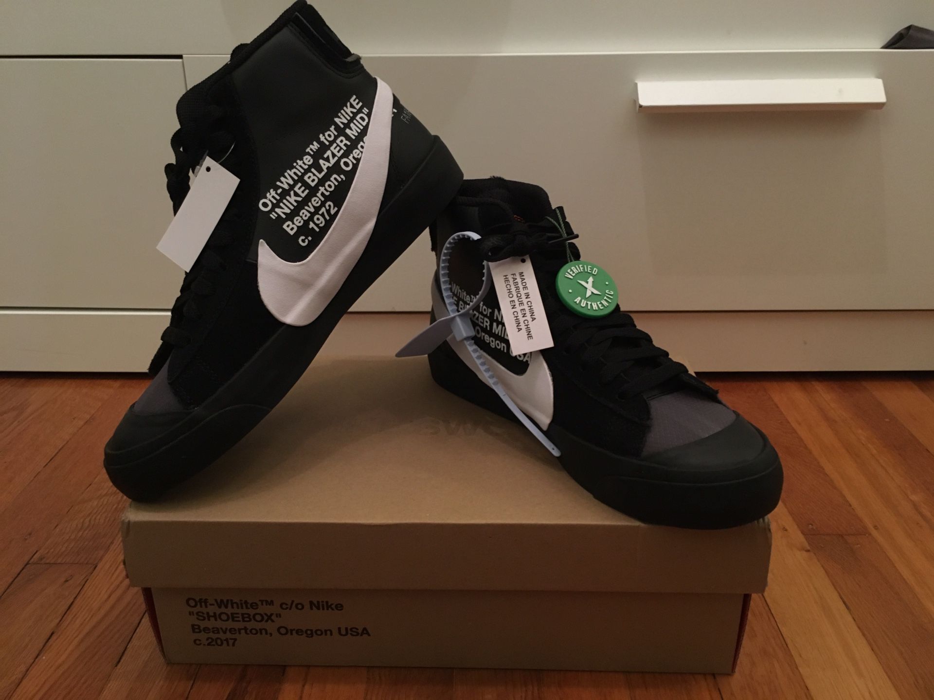 Off-White x Nike Blazers Mid “Grim Reapers” Size 7