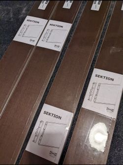 FOUR Ikea Section Brown Kitchen Toekick Baseboard 