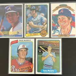 Dale Murphy Star Baseball Player Card Bundle