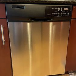 Whirlpool Dishwasher 24 Inch Touchpad Stainless Steel 4 Automatic Cycles