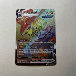 Pokemon Rainbow Rayquaza VMAX (Secret) - SWSH07: Evolving Skies (SWSH07) Pack Fresh NM charizard umbreon lucario blastoise venusaur gengar pokémon