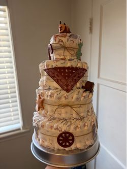 Cowboy Diaper Cake Baby Shower Gift