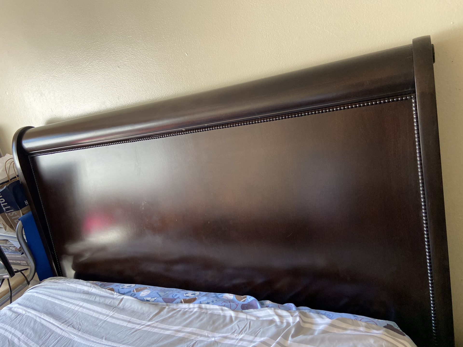 Mattress. Queen size bed frame