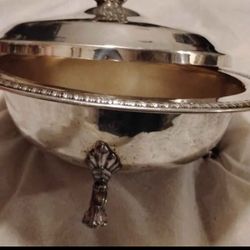 1883 Rogers Silver Dishware With Lid