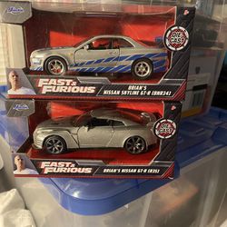 Hot Wheels/Jada 132 Scale Fast And Furious lot of two