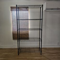 Wire shelving unit