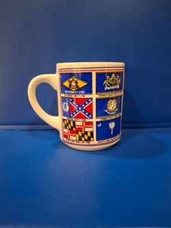 VINTAGE AMERICAN FLAG MUG