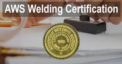 Welder, Certs