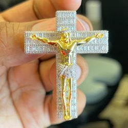 Baguette Cross Pendant 
