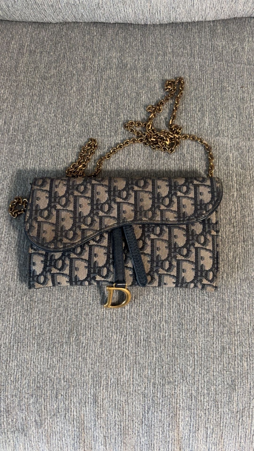 Dior Saddle Long Chain Wallet