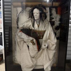 Vintage Japanese large Ubume Sculpture Statue Kimono 48”x35”x12” Folklore