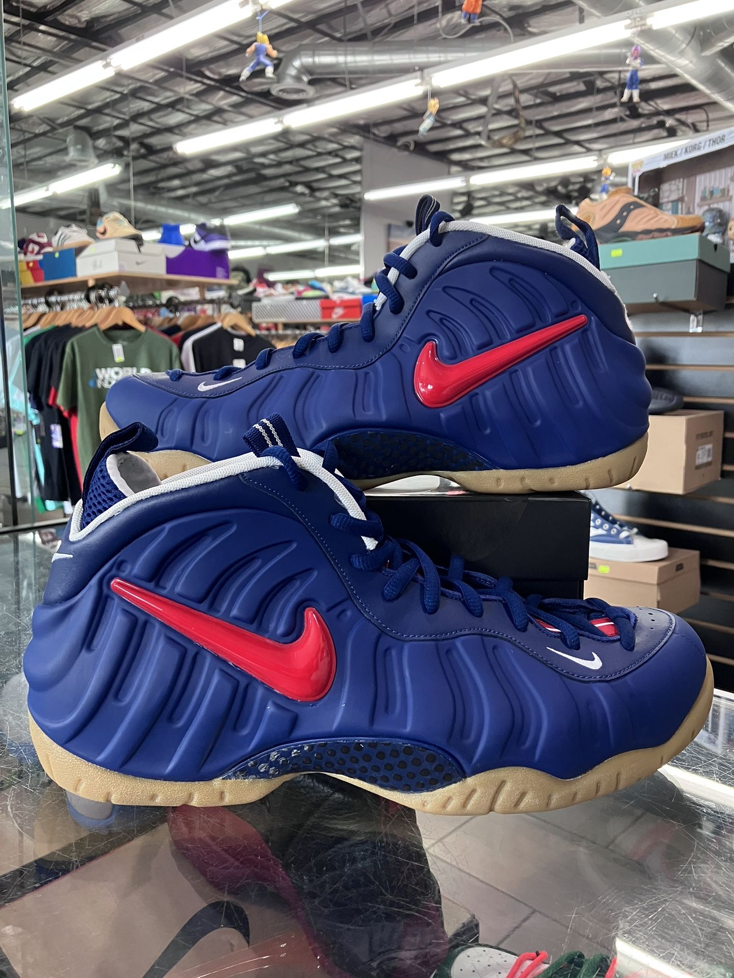 Nike Air Foamposite Pro Blue Void University Red