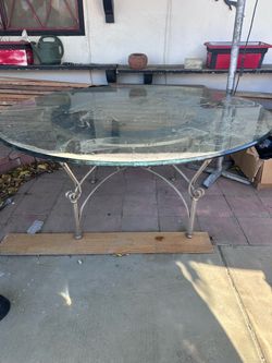 Solid Glass Table