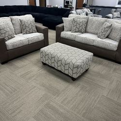 NEW SOFA AND LOVESEAT SET WITH FREE DELIVERY OPTIONAL RECLINER