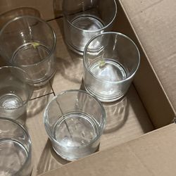 Glass Candle Holders 