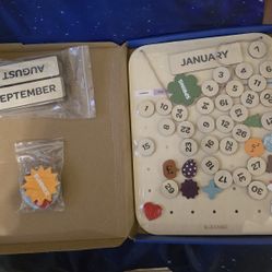 Wooden Kids Calendar 