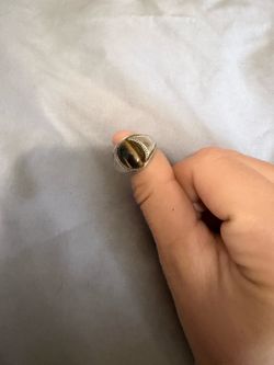 Vintage 925 tigers eye ring