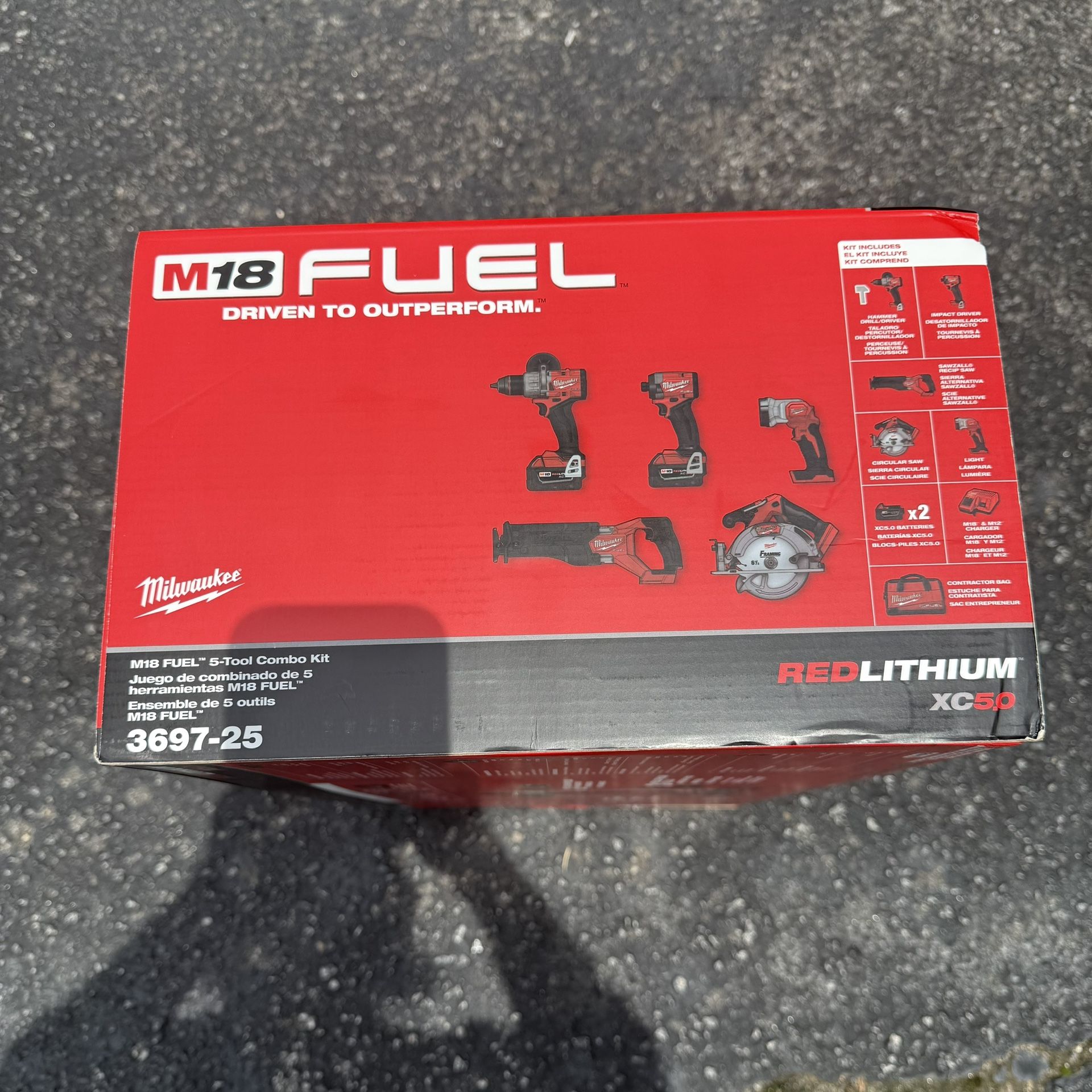 NEW Milwaukee M18 5-Tool Combo Kit - 18V Lithium Ion - $650