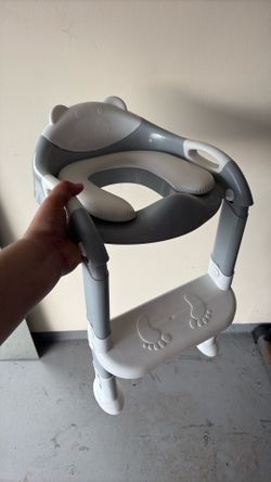 Potty training seat with ladder