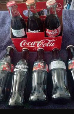 9 Vintage Coca-Cola Collector Bottles