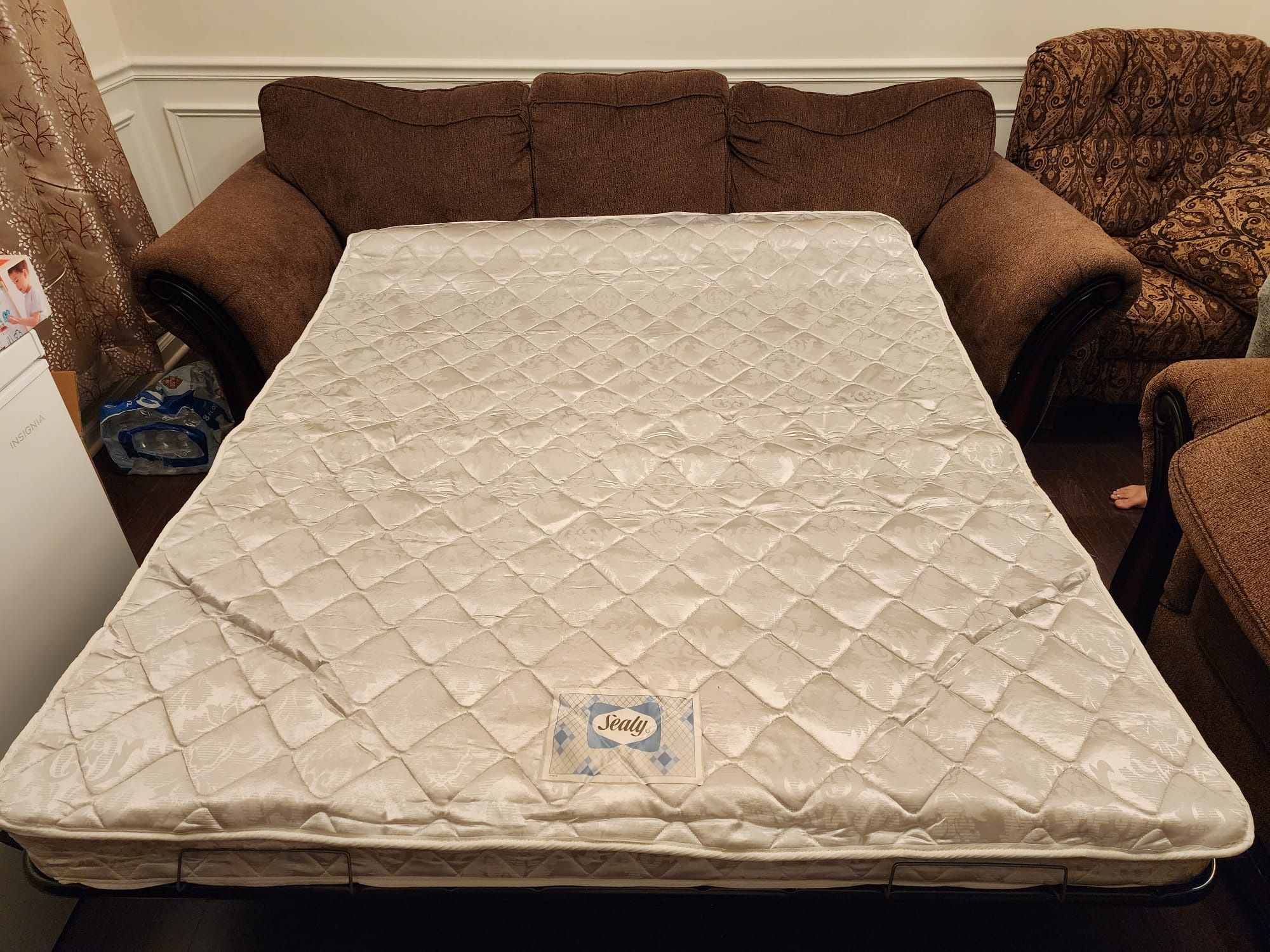 Living Room Set Sleeper Sofa, Loveseat & Accent Recliner