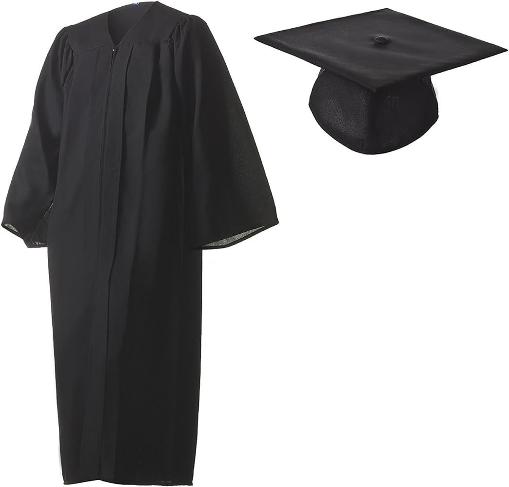 Black Graduation Gown And Cap 