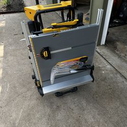 Dewalt Job Site Table Saw with Rolling Stand