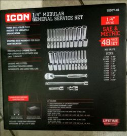 Icon 1/4" Drive Modular General Service Set
