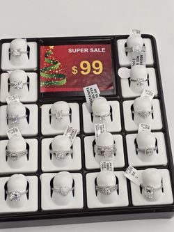 925 Sterling Silver Moissanite Diamond Ring For Women