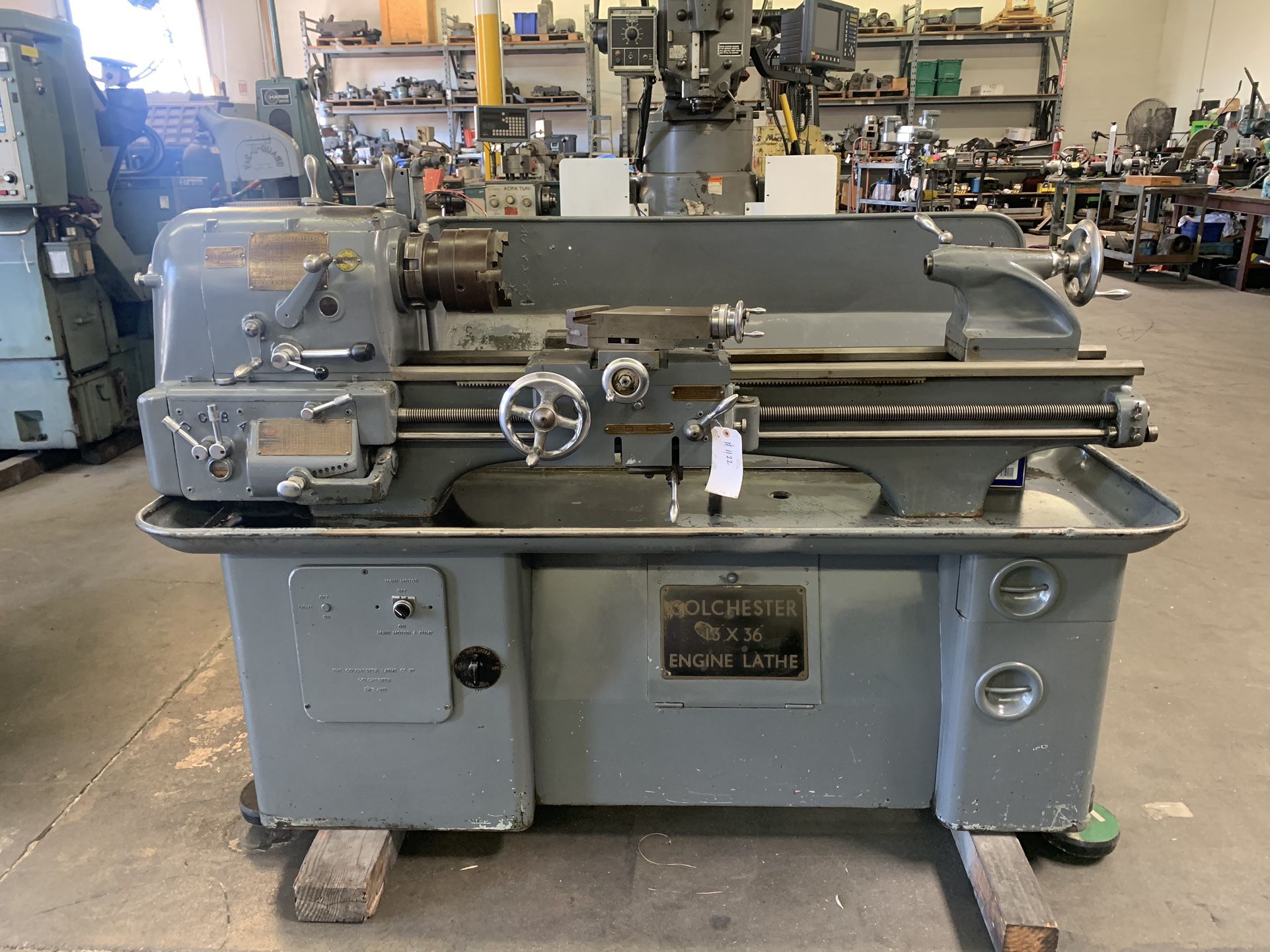 Clausing Colchester Lathe 13 x36 Preowned