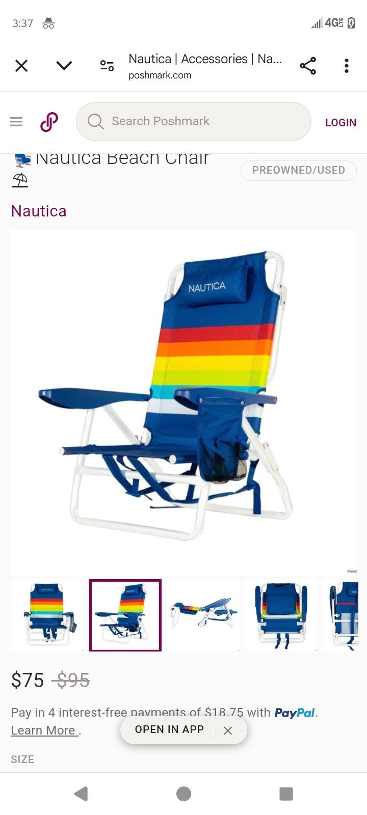 Nautica Beach Chair
