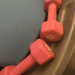 Pink 5 pounds weight