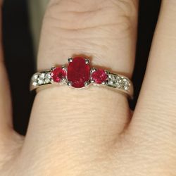 Trilogy Ruby Ring