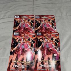 Bandai One Piece EB-03 pack English CCG Lot of 4 Sealed
