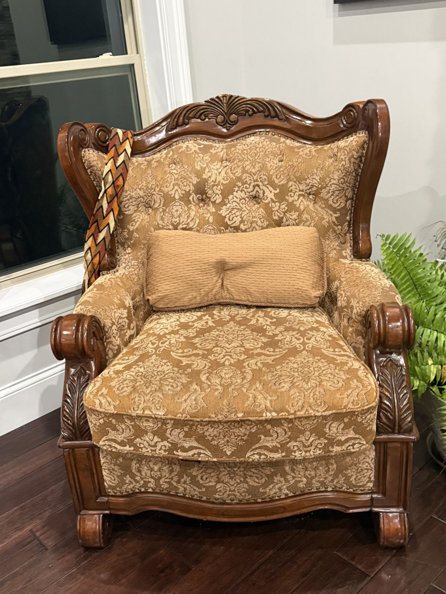Two Elegant Traditional Accent Chairs
