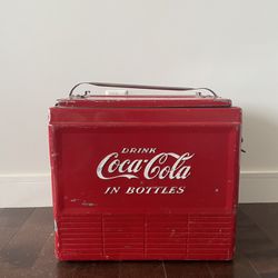 Vintage Red Coca Cola Cooler