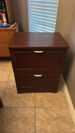 Wooden file cabinet