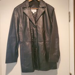 Worthington Black Leather Jacket XL