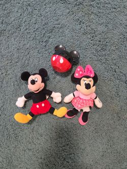 DISNEY MICKEY AND MINNIE WITH SMALL MICKEY STORAGE CASE