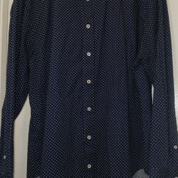 Slim Fit Blue Dress Shirt 