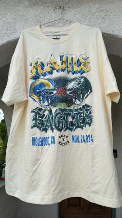 BXR BORN RAISED NFL RAMS VS EAGLES SHIRT SZ 2XL  LOS ANGELES PHILLY SUPREME NIKE OFFWHITE