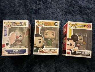 FunkO PoP Pinky(159) Alexander Hamilton (09) Conductor Mickey (428) Will sell separately, make offer