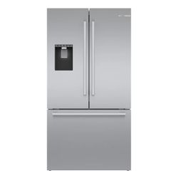 Bosch 500 Series 21.6-cu ft Counter-depth Smart French Door Refrigerator with Ice Maker (Stainless Steel) ENERGY STAR