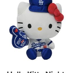 Hello Kitty Plush Dodgers