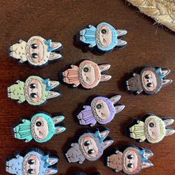 12 Labubu Croc Charms And Jibbitz