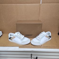 Burberry Reeth White And Beige Sneakers Size 8