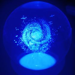 50mm Etched Crystal Ball with LED Base - GALAXY