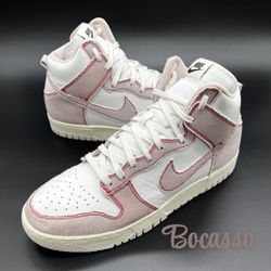 Nike Dunk High 1985 Barely Rose Denim DQ8799-100 Mens Size 9